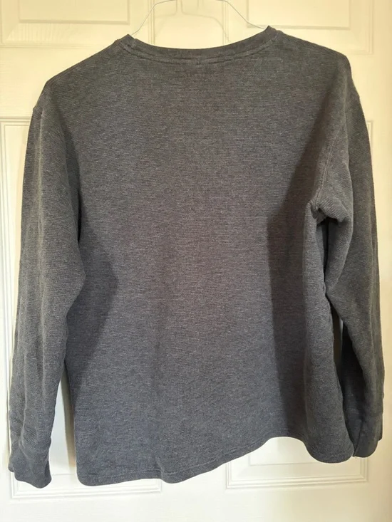 Polo by Ralph Lauren Gray Long-Sleeve Crewneck with Blue Pony - Picture 4 of 4